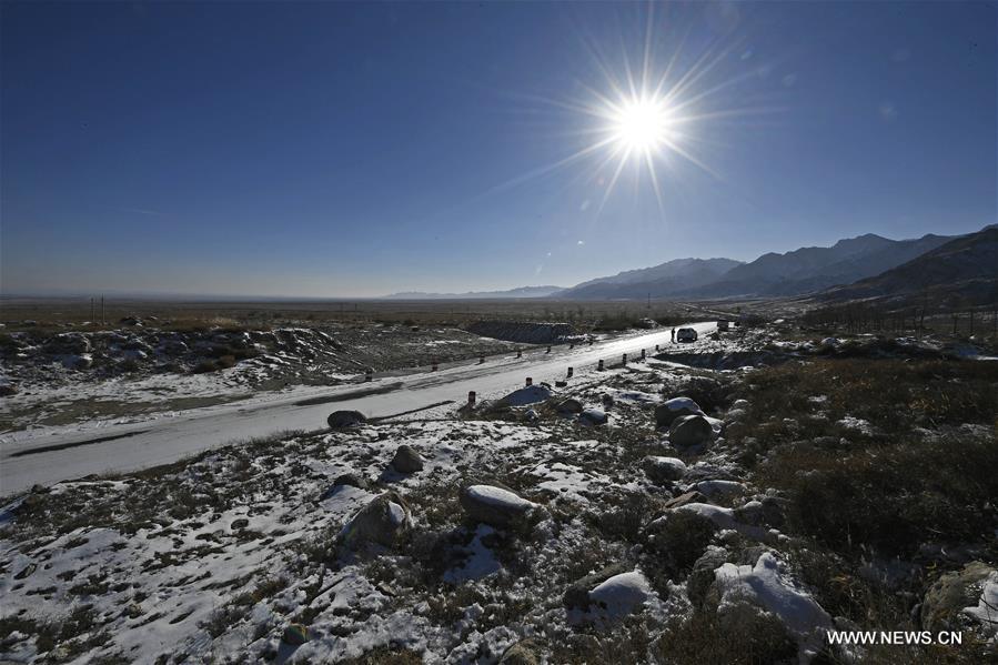 CHINA-NINGXIA-HELAN MOUNTAIN-WINTER SCENERY (CN)