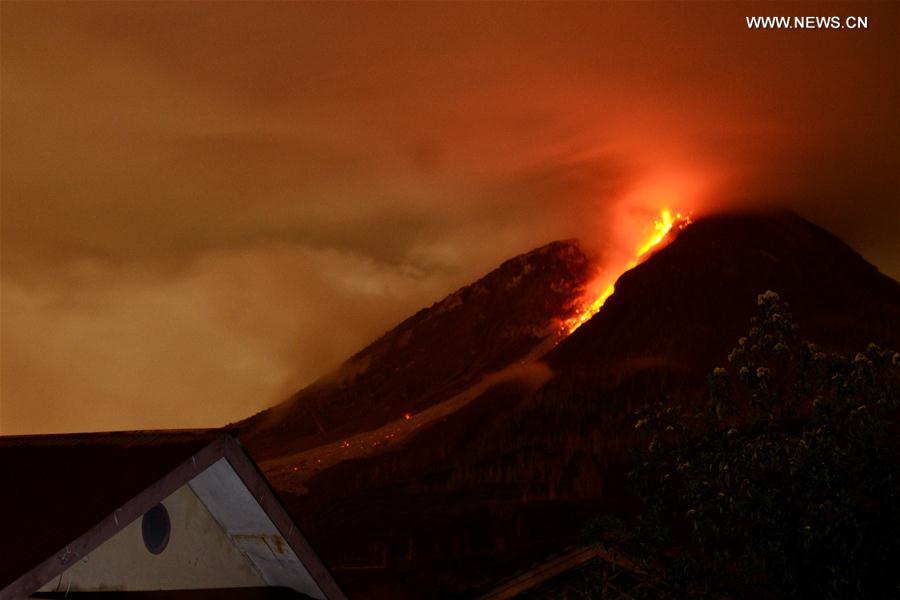 INDONESIA-NORTH SUMATRA-MOUNT SINABUNG-ERUPTION