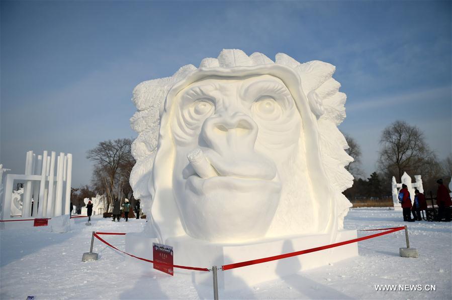 CHINA-HARBIN-SNOW SCULPTURE (CN)