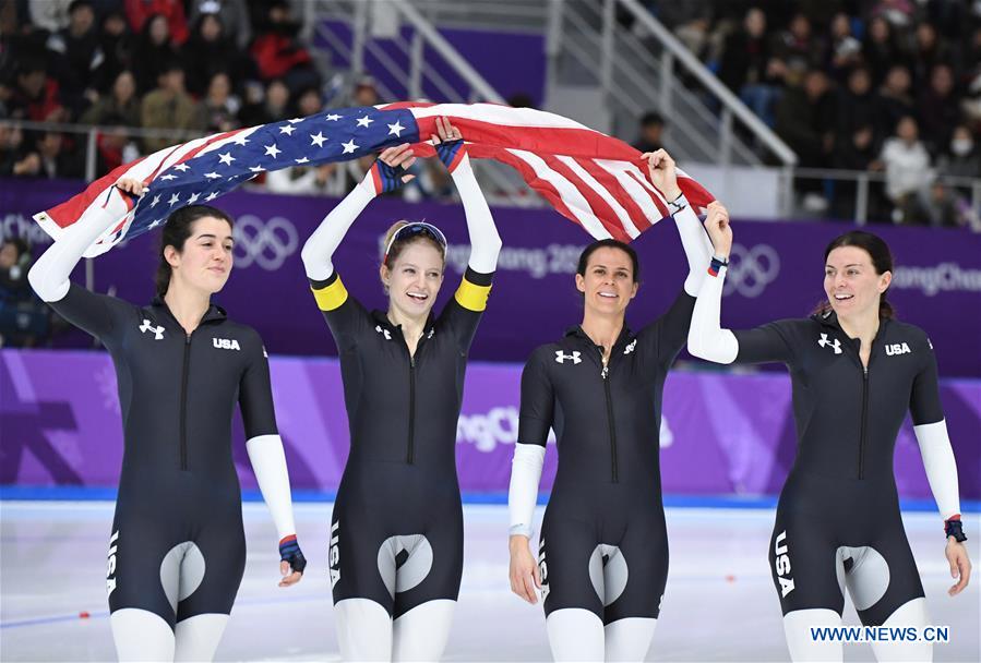 (SP)OLY-SOUTH KOREA-PYEONGCHANG-SPEED SKATING-LADIES' TEAM PURSUIT