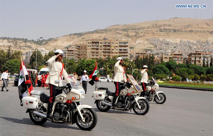 SYRIA-DAMASCUS-TRAFFIC POLICE DAY