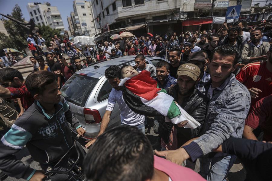 MIDEAST-GAZA-FUNERAL