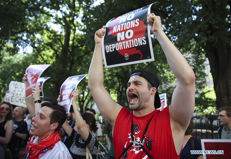 U.S.-NEW YORK-ANTI DEPORTATION PROTEST