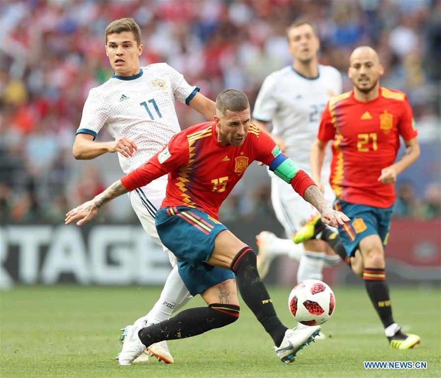 (SP)RUSSIA-MOSCOW-2018 WORLD CUP-ROUND OF 16-SPAIN VS RUSSIA