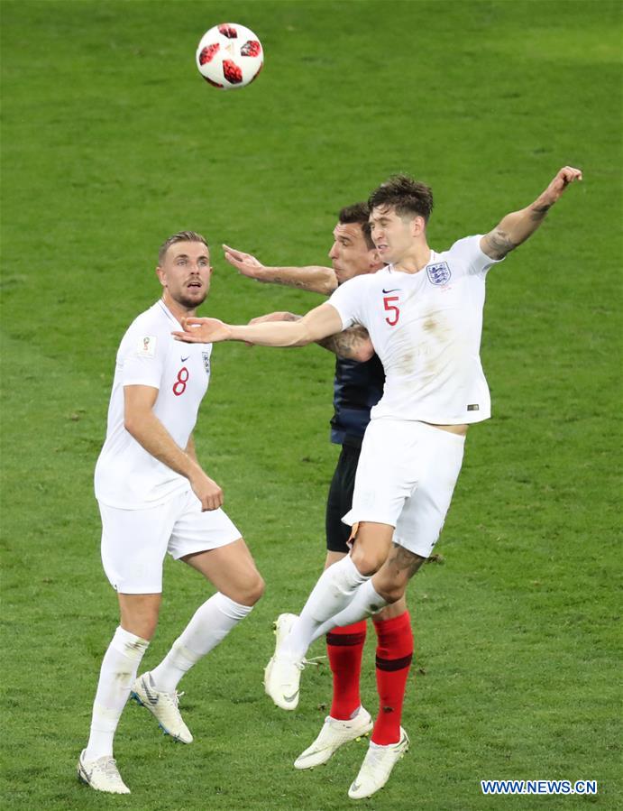 (SP)RUSSIA-MOSCOW-2018 WORLD CUP-SEMIFINAL-ENGLAND VS CROATIA