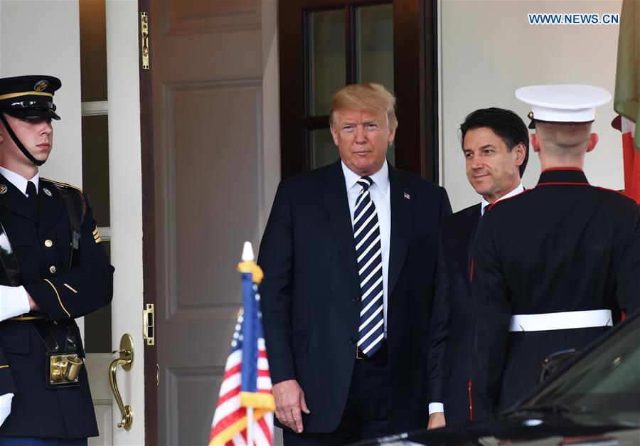 U.S.-WASHINGTON D.C.-TRUMP-ITALY-PM-MEETING