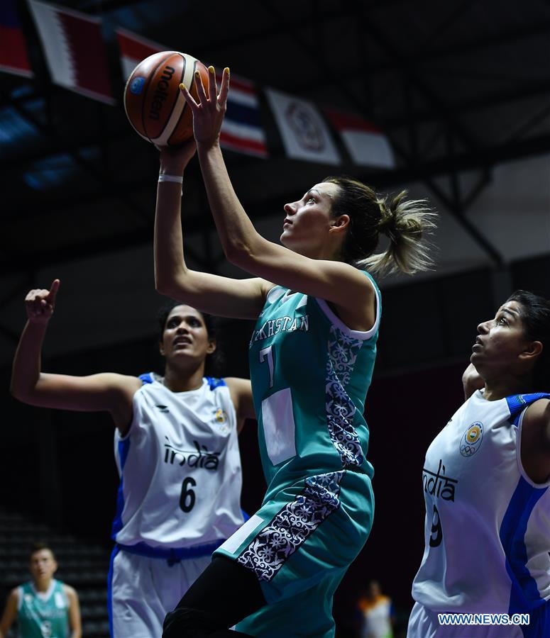 (SP)INDONESIA-JAKARTA-ASIAN GAMES-WOMEN'S BASKETBALL-INDIA VS KAZAKHSTAN