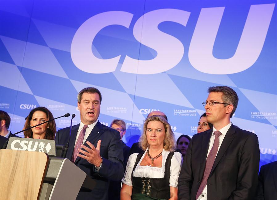 GERMANY-MUNICH-BAVARIA STATE ELECTION-CSU-LOSS