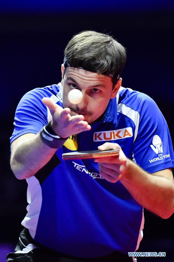 (SP)FRANCE-CHESSY-2018 ITTF MEN'S WORLD CUP-SEMIFINAL-TIMO BOLL VS DIMITRIJ OVTCHAROV