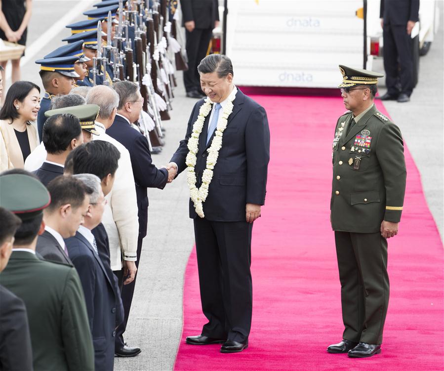 PHILIPPINES-MANILA-CHINA-XI JINPING-ARRIVAL 