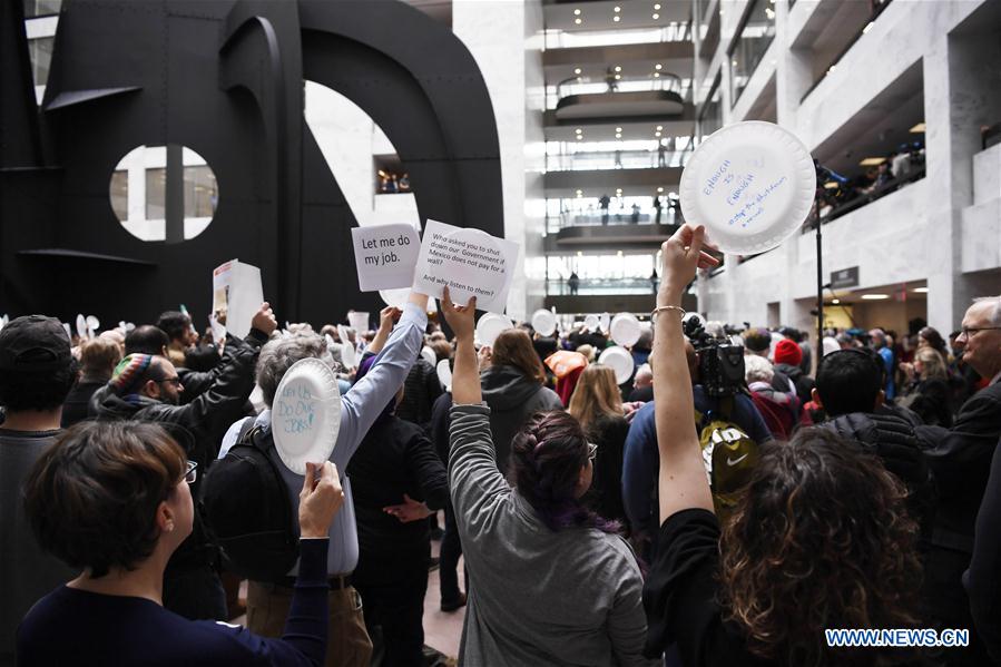 U.S.-WASHINGTON D.C.-PARTIAL GOVERNMENT SHUTDOWN-PROTEST