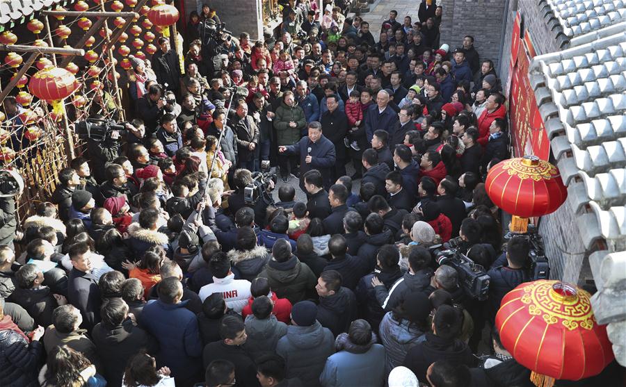 CHINA-BEIJING-XI JINPING-LUNAR NEW YEAR-VISIT (CN)