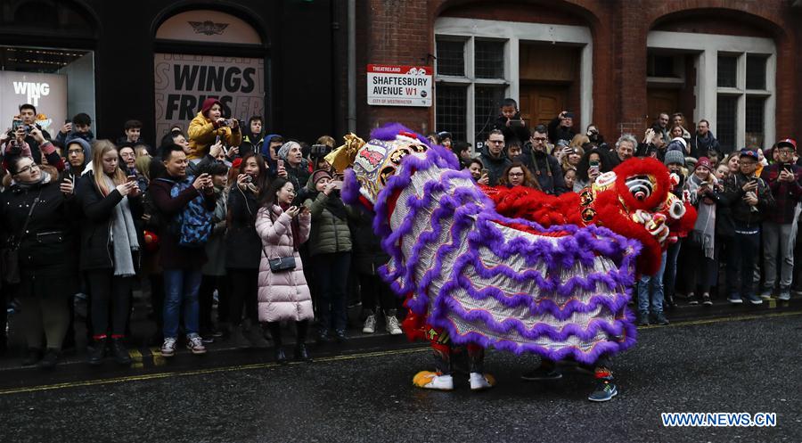 BRITAIN-LONDON-CHINESE LUNAR NEW YEAR-CELEBRATION