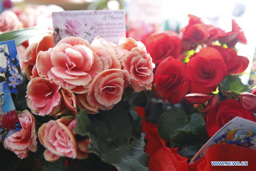 KYRGYZSTAN-BISHKEK-SPRING FLOWER FAIR