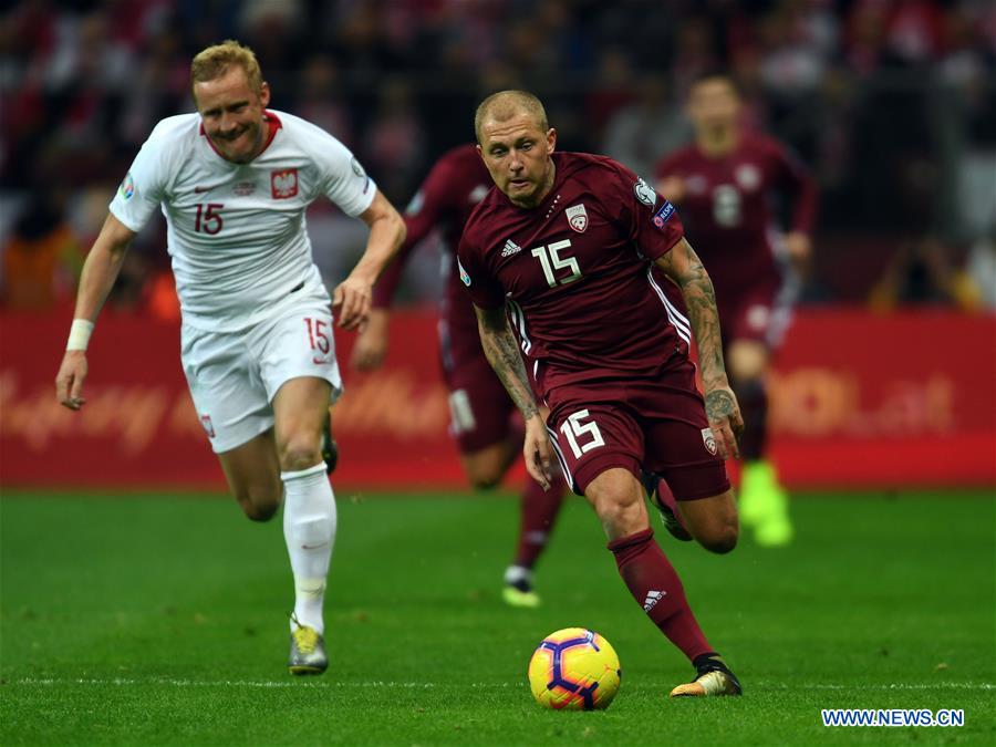 (SP)POLAND-WARSAW-UEFA EURO 2020 QUALIFIER-GROUP B-POLAND VS LATVIA