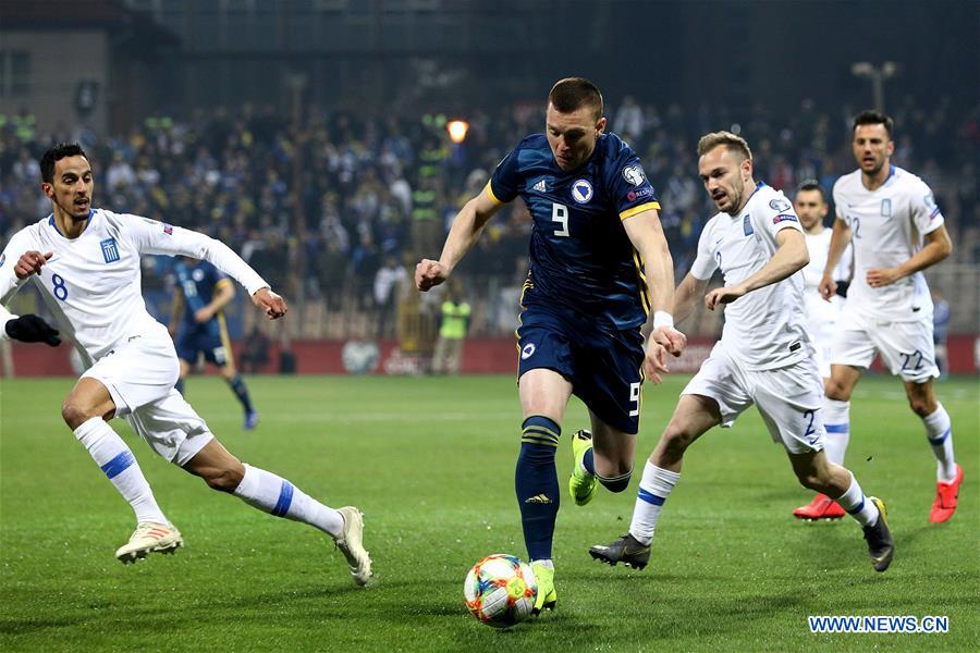 (SP)BOSNIA AND HERZEGOVINA-ZENICA-UEFA EURO 2020 QUALIFICATION-GROUP J-BIH VS GREECE