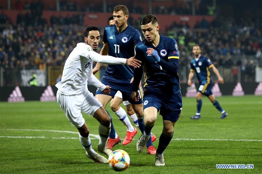 (SP)BOSNIA AND HERZEGOVINA-ZENICA-UEFA EURO 2020 QUALIFICATION-GROUP J-BIH VS GREECE