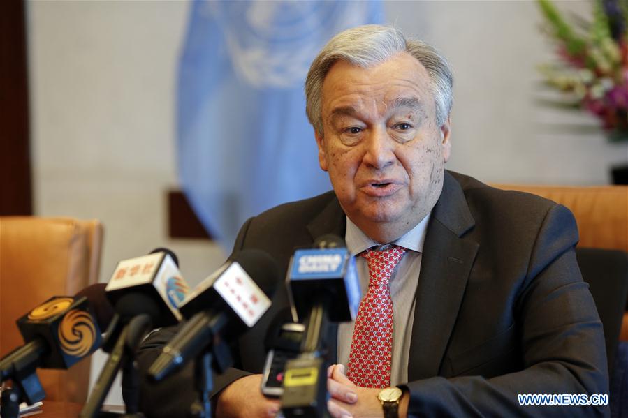 UN-SECRETARY-GENERAL-GUTERRES-INTERVIEW-BELT AND ROAD INITIATIVE