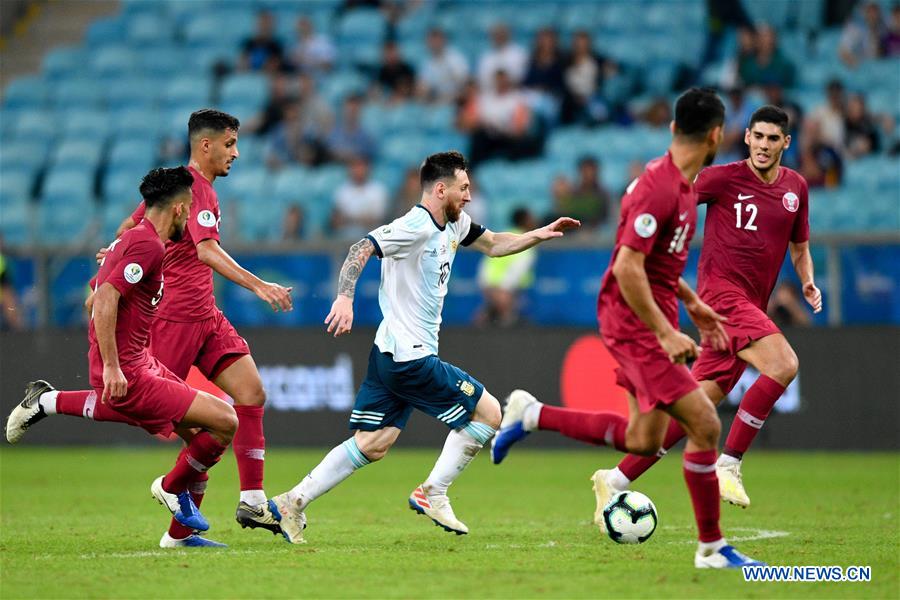 (SP)BRAZIL-PORTO ALEGRE-SOCCER-COPA AMERICA 2019-ARGENTINA VS QATAR