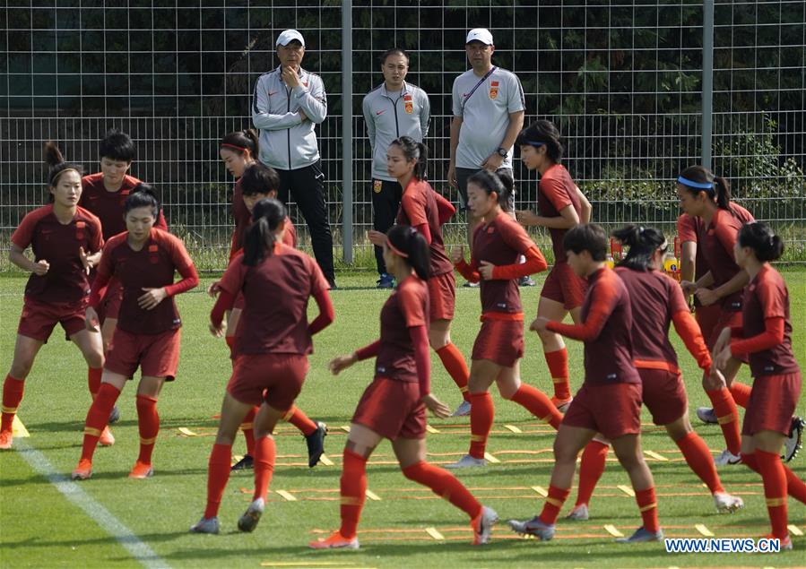 (SP)FRANCE-MONTPELLIER-2019 FIFA WOMEN'S WORLD CUP-ROUND OF 16-CHINA-TRAINING SESSION