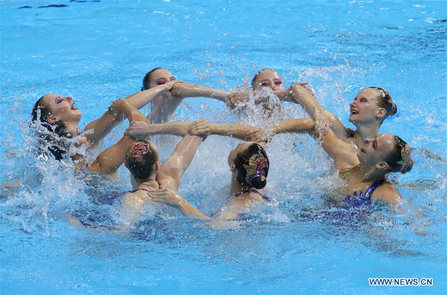 (SP)SOUTH KOREA-GWANGJU-FINA WORLD CHAMPIONSHIPS-ARTISTIC SWIMMING-TEAM TECHNICAL PRELIMINARY