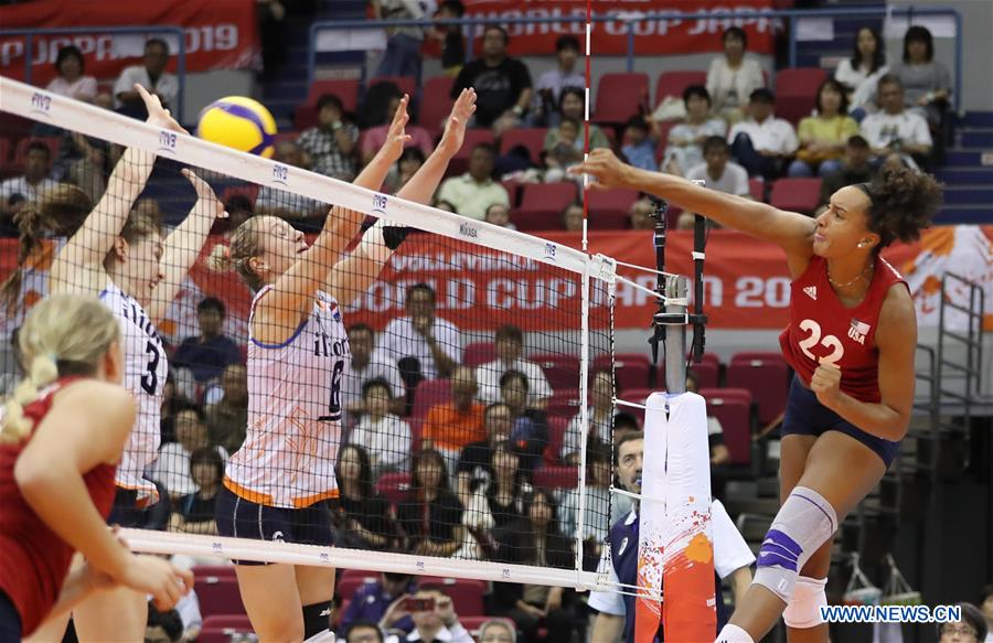 (SP)JAPAN-HAMAMATSU-VOLLEYBALL-WOMEN'S WORLD CUP-USA VS NETHERLANDS