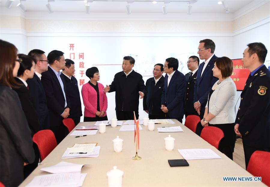 CHINA-SHANGHAI-XI JINPING-INSPECTION (CN)