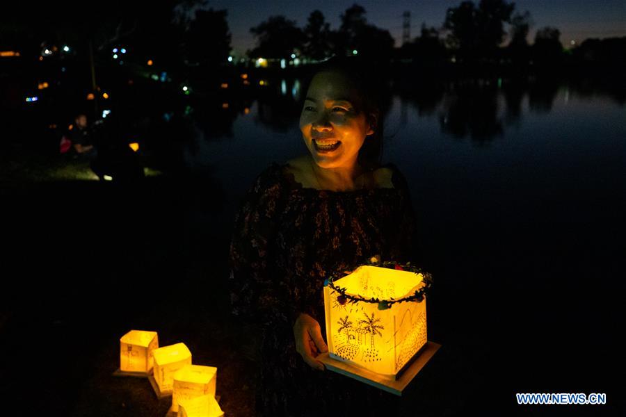 U.S.-LOS ANGELES-WATER LANTERN FESTIVAL