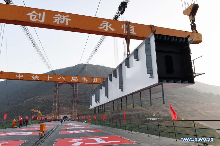 CHINA-YUNNAN-NUJIANG RIVER-RAILWAY BRIDGE (CN)