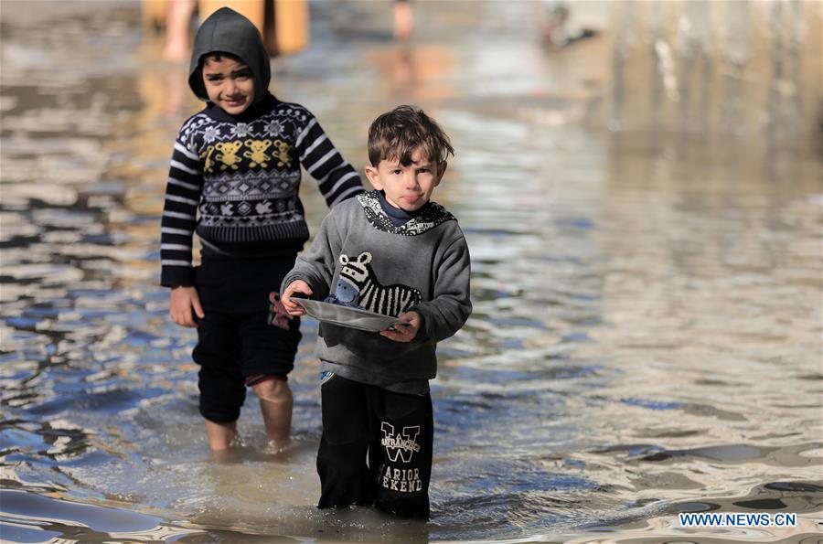 MIDEAST-GAZA-FLOOD