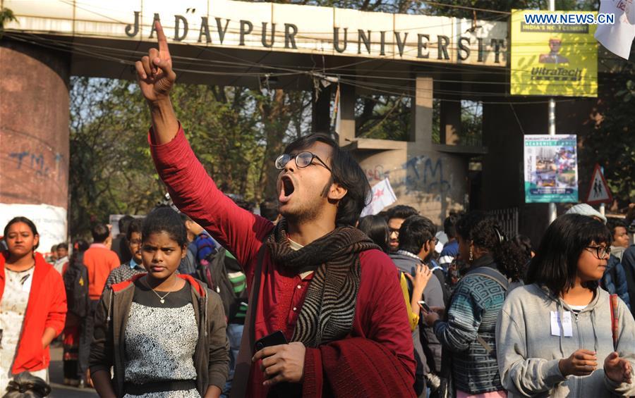 INDIA-KOLKATA-STUDENTS-PROTEST