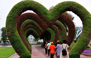 Trade fair for flowers, trees held in central China's Xuchang