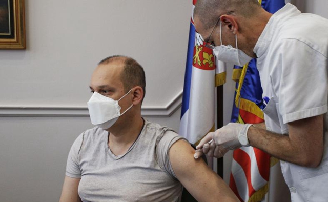 Serbian health minister receives Sinopharm vaccine