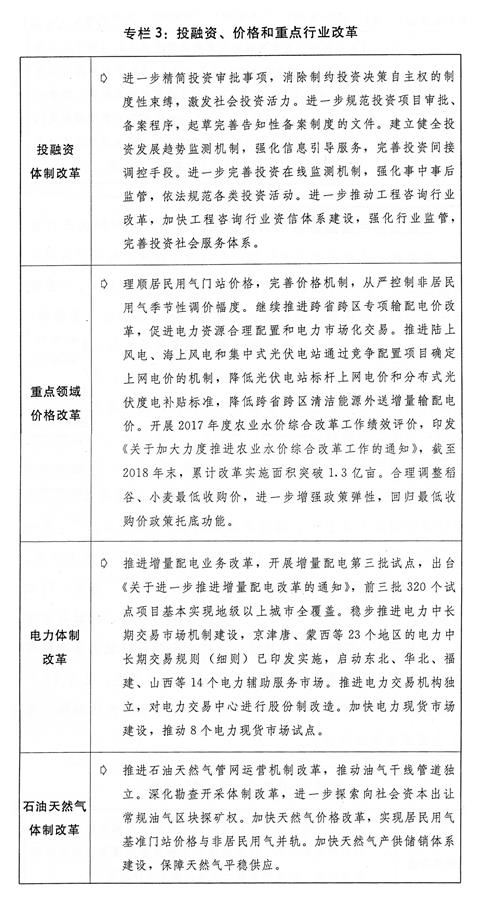 （圖表）[兩會受權發布]關于2018年國民經濟和社會發展計劃執行情況與2019年國民經濟和社會發展計劃草案的報告（專欄3）