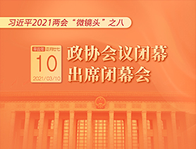 習(xí)近平2021兩會“微鏡頭”之八：3月10日 政協(xié)會議閉幕，出席閉幕會